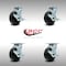 Service Caster 5 Inch SS Polyolefin Swivel Caster Set with Ball Bearings and Brakes SCC SCC-SS30S520-POB-TLB-4 - alternate 6
